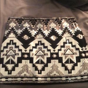 EXPRESS Aztec print skirt